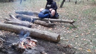 Our first sex in a risky public place - IkaSmokS