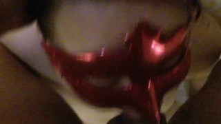 Follada de garganta, escupiendo su cara y una buena corrida