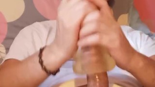Hot Verbal French Asian Boy Moaning with his Fleshlight