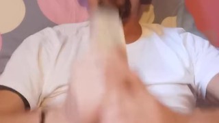 Hot Verbal French Asian Boy Moaning with his Fleshlight