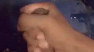 Horny boy masturbate in bathroom