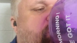 Sir requests a piss cage check and for pig to drink it