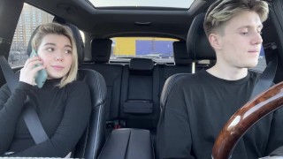 Paid for a taxi with a blowjob | in the car | outdoor