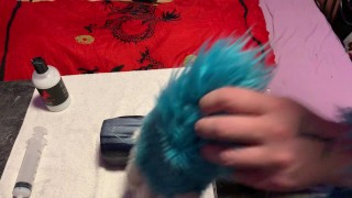 Aéko uses Bad Dragon muzzle