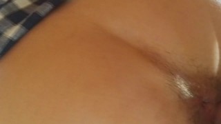 Morning quick FUCK of unshaved Pussy# Ass CREAM PIE and Pussy CUM Song