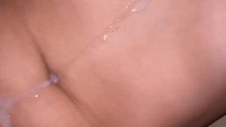 Fresh mom gets big load after pause
