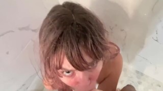 Step bro fucks me in shower 