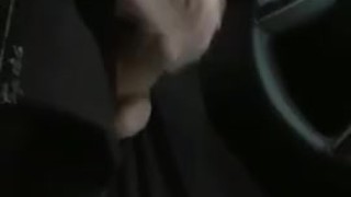 Sacha shows his dick in his car