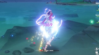 Nilou ryona + ragdoll - all langauges Genshin Impact