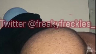 Bubble butt bottom stretches his bussy with huge butt plug