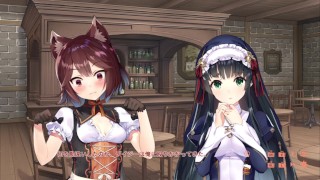 【R18エロゲー 異世界酒場のセクステット3動画2】プルメリアちゃん可愛い！そして、でかい・・(巨乳ファンタジーエロゲー 実況プレイ動画 Hentai game)