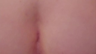 Taking HUGE dildo all the way