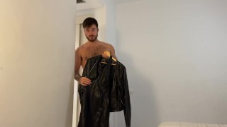 Feminized stepbrother for biker gangbang