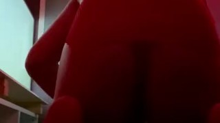 submissive femboy gets his asshole destroyed by a big dildo