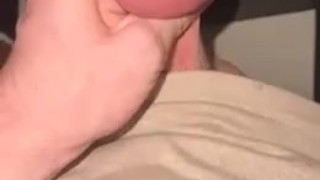 Jock cums at work