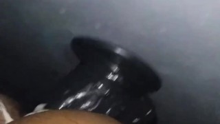 Penetración con dildo grande 