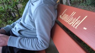 Been caught masturbating in public - woman came from behind