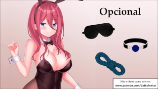 Rol JOI: Aventura Hentai - 5º medalla BDSM, Orgasmo bondage.