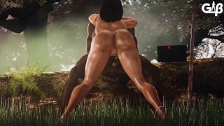 Overwatch Symmetra Twerking On Black Dick