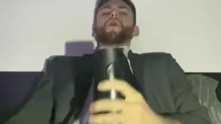 Smoking and Fleshlight Fucking in Suit (PART 2)