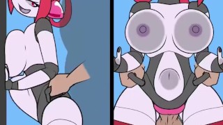 Nurse Robot Girl takes an oversized creampie
