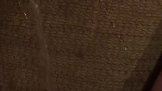 Pissing on the wall cuz im lazy