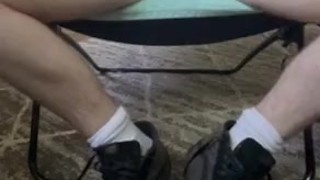 Fucking my toy in sweaty vans after a long bike ride