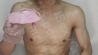 Naked Eating Masturbation Part11 Sample 【gay】【boy】【cute】【food】【hand job】【 male moaning】【 cum eating】