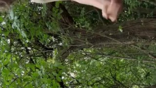 Striped down naked in public park because I needed to cum so bad