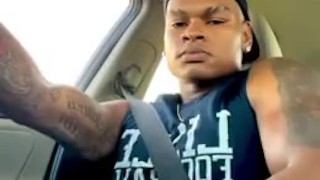 Guy caught jerking by truck drivers
