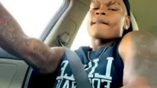 Guy caught jerking by truck drivers