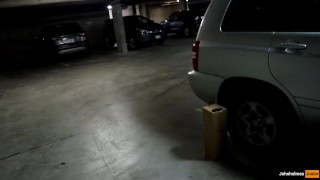 johnholmesjunior does a super risky solo show in busy vancouver parkade parking lot part 2