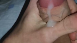 Jerking off big cock