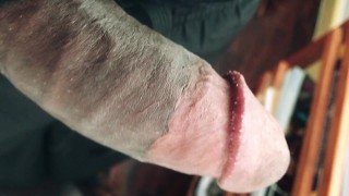 Would you suck my big black cock baby? Slowed it down so you see every detail of my cock.