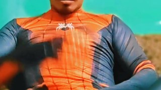 Juan Carlo Felipe - Spiderman Cosplayer Masturbates with Cumshot