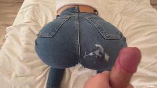 Gave An Ass Massage To A Student In Jeans.