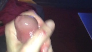 Greased up and jerking my big dick