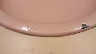 Quick bathroom cumshot