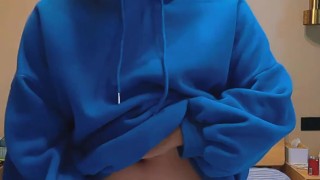 Cute boy masturbates and cums at home