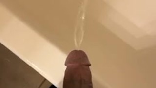 Daddy asked me to prove I can piss when fully hard