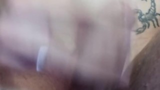 Jerck off at home and have a lot of cum