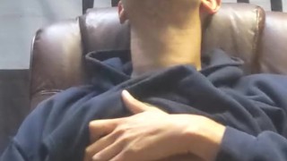 Sexy jock Twink BBC cumshot