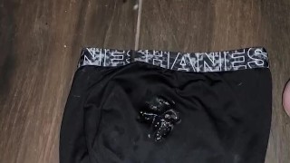 Kilt and Thick Cock Milked onto Boxers