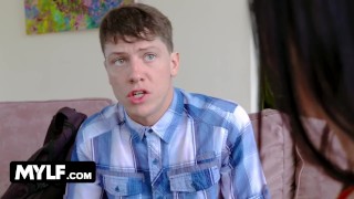 Mylf - Busty Mature Cougar Melissa Lynn Seduces Innocent Young Stud And Makes Him Cum Full Movie