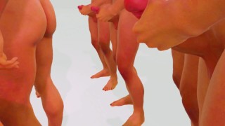 in glasses and panama sucked his friend in front of a crowd of men who liked it and everyone finishe