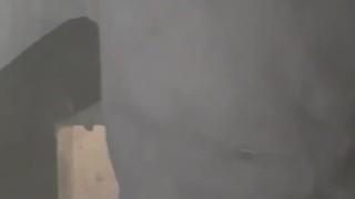 Slow motorbike ride and jerk brown cock out shorts leg, he stalled the engine on climax