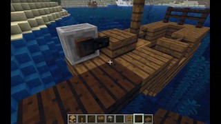 How to build a small pirate ship in Minecraft