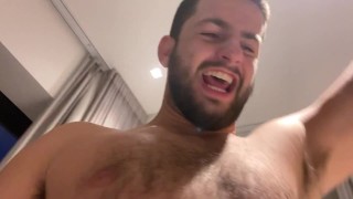 VERBAL ALPHA SHOW OFF NAKED COCK AND HAIRY BALLS