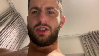 VERBAL ALPHA SHOW OFF NAKED COCK AND HAIRY BALLS