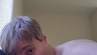 Slut Twink Takes a Load From Boyfriend